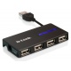Карманный USB 2.0 концентратор D-Link DUB-104 в Альметьевске, USB хаб DLink DUB104 (Альметьевск)