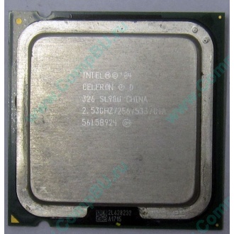 Процессор Intel Celeron D 326 (2.53GHz /256kb /533MHz) SL98U s.775 (Альметьевск)